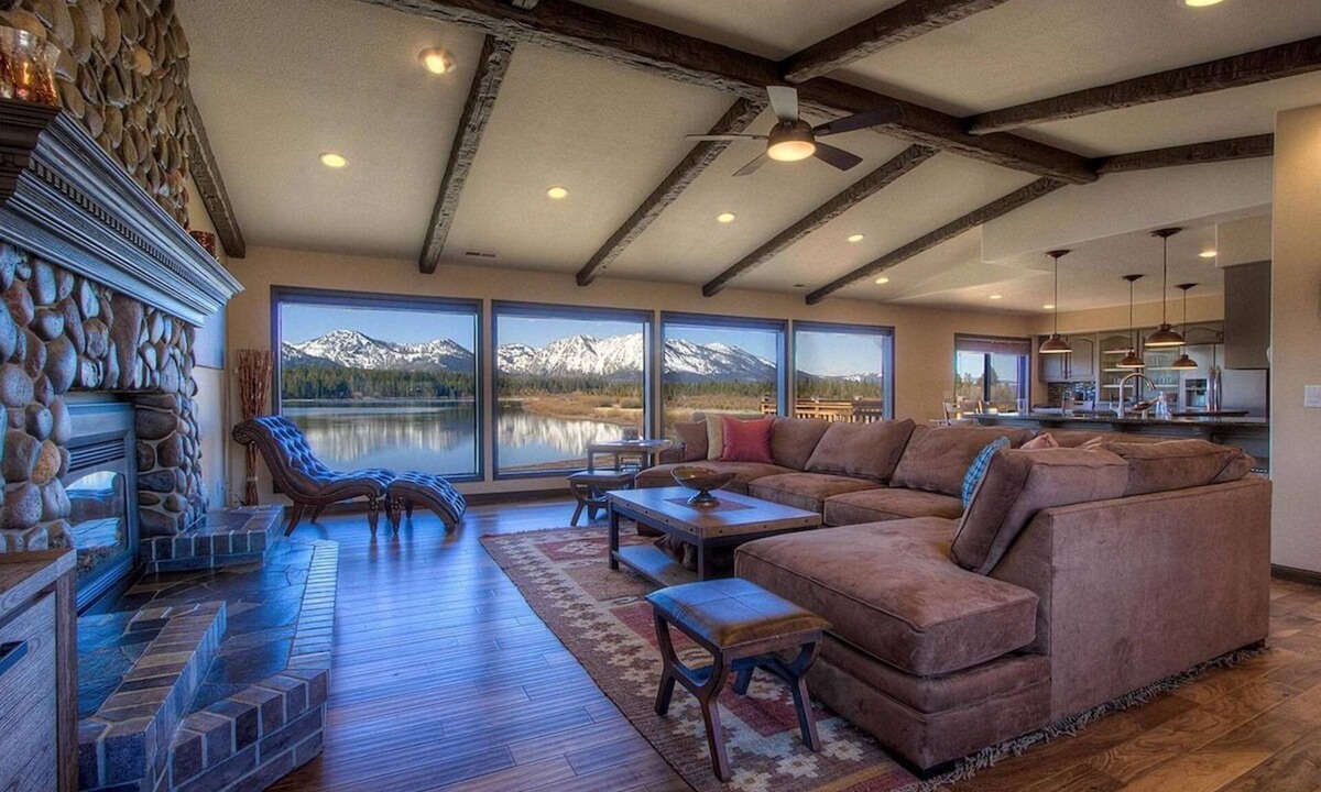 Tahoe Keys House | Hot Tub | Mountain & Lake Views | BBQ