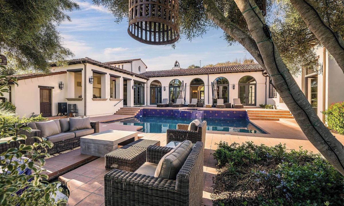 Solvang House | Luxury Spanish Mission Estate Near Solvang with Pool, Spa, Sauna, Bocce & Views