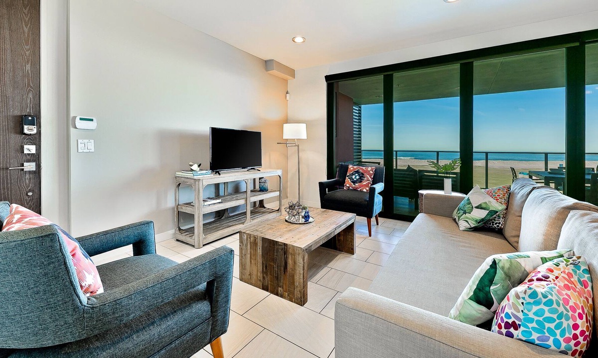 Ocean Beach House | Modern Beachfront Condo w/Spacious Balcony, Views, A/C - Dogs OK