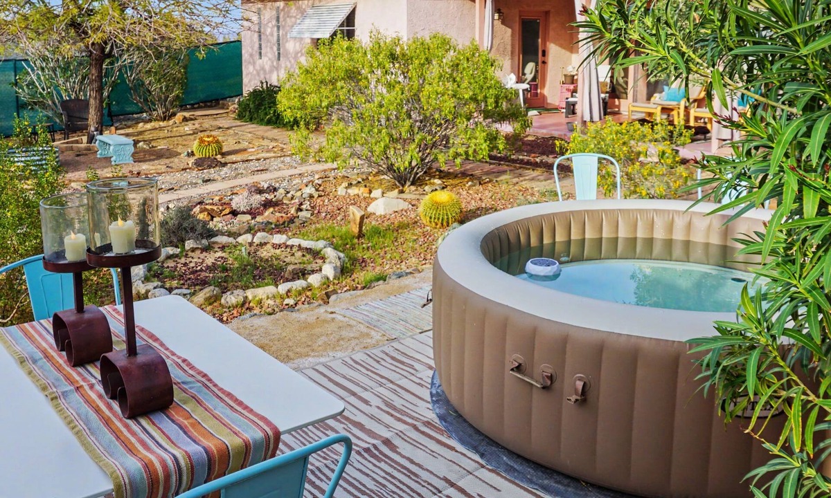 Indian Cove Apartment | Private Suite + Hot Tub + 4 Outdoor Zones - Near Joshua Tree National Park