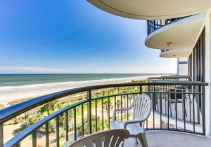 Oceanfront Private Balcony Condo at Meridian Plaza in Myrtle Beach
