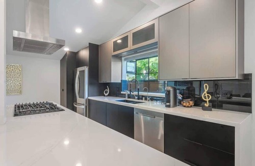 Woodland Hills House | 165-Gated Private Modern Oasis Pool-Lawn & Sunroom