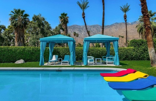 Indian Canyon House | 4,775 Sq Ft MidMod Estate, 5 King Beds, All En Suites, Saltwater Pool, Spa