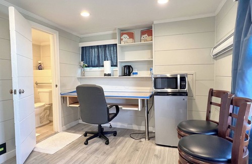 San Bruno Apartment | 469 - Large Studio with Laundry and Patio near SFO, Walmart & YouTube HQ