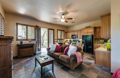 Palm Springs House | 5 BR Custom Mediterranean Estate In Andreas Hills, 5 King Beds Putting Green.