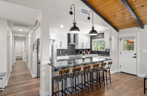North Fork House | 9 Acre Mountain Escape with Hot Tub, Game Room, Fire Pit, BBQ