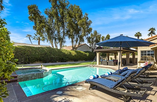 Rancho Mirage House | Boho Chic Rancho Mirage Home with Private Saltwater Pool and Jacuzzi