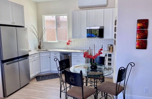 Palm Desert Apartment | CASA VERBA in Palm Desert at EL PASEO ! 1BD 1BA, Private Pool, Mountain Views!