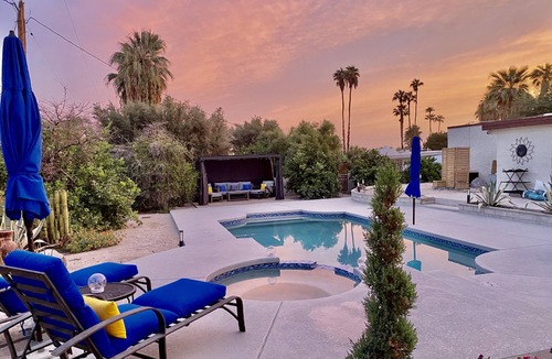 Palm Desert Apartment | CASA VERBA in Palm Desert at EL PASEO ! 1BD 1BA, Private Pool, Mountain Views!