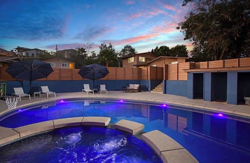 Midway House | Luxury 2 Unit Home: Private Pool, Hot Tub & Games!