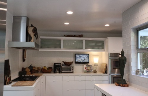 North Arroyo House | MCM Tree House, Zen Hideaway Hillside Home W/Private Canyon View & Pool