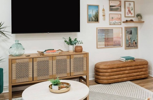 Palm Springs Condo | NEW Desert Escape: Patio Bar, Pool View, 3 King Beds