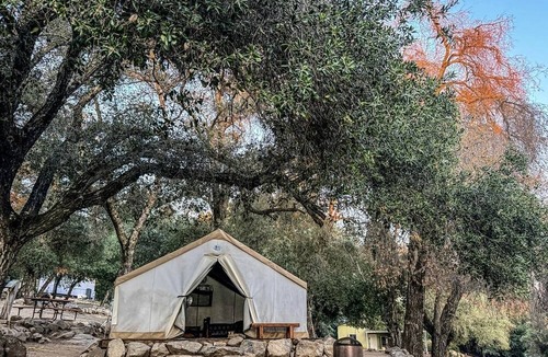 Pauma Valley RV Rental | Peaceful Affordable Glamping Tent with Scenic Nature Views near San Diego in Pauma Valley, California