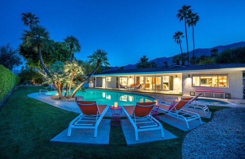 Indian Canyon House | Pool, Spa, Covered Outdoor Seating, Mountain Views, Fire Pit, Free WiFi