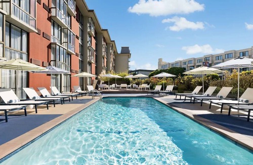 Fisherman's Wharf Hotel | Scenic Partial View From Your Relaxing Room w/Outdoor Pool Access