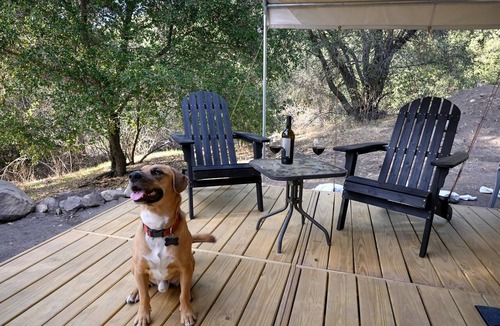 Pauma Valley RV Rental | Secluded Luxury Glamping Tent with Panoramic Mountain Views near Pauma Valley, CA
