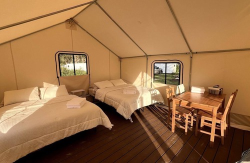 Klamath RV Rental | Spacious Safari Tent, Perfect for a Northern California Glamping Getaway near Fern Canyon