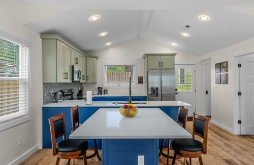 Plaza Midwood House | Stylish 4BR Haven: Serene Backyard and Fire Pit