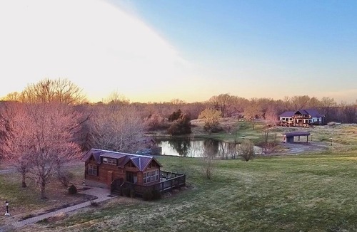 Cobden House | Tiny Home Cabin with Hot Tub at The Hills Campground