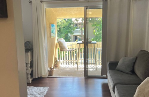 Pacific Beach Condo | Top floor beach getaway! Overlooks the pool and has all the amenities.