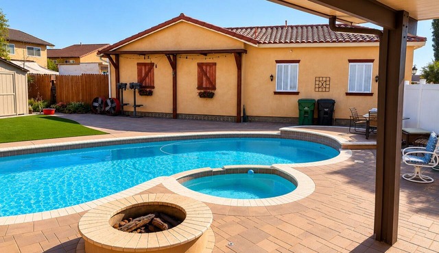 5BR Luxury Retreat in Fountain Valley w Pool & Spa. 3500 SQFT.