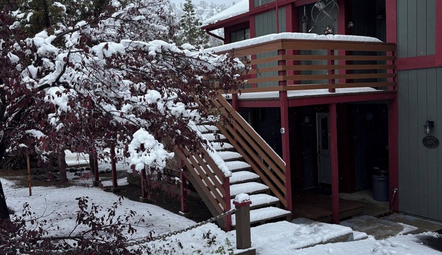 Enjoy the cool mountain air at the spacious and unique Ragtime Rose.
