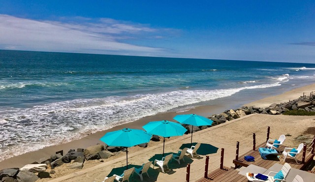 Expansive 5-Bedroom Beachfront Estate, Private Sandy Yard, Stunning Ocean Views