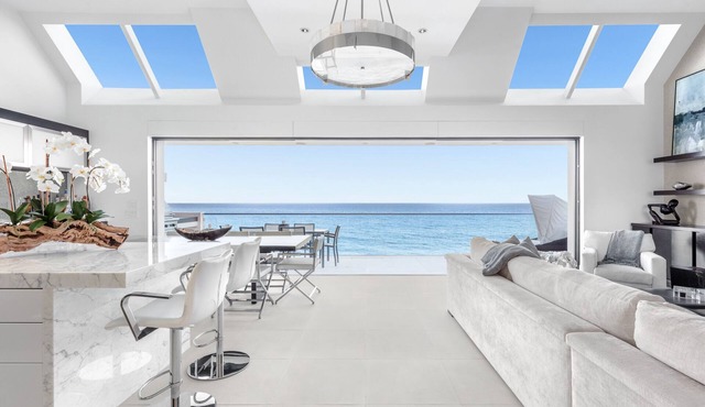 Exquisite Beach Front Home With Beautiful Views & Outdoor Living