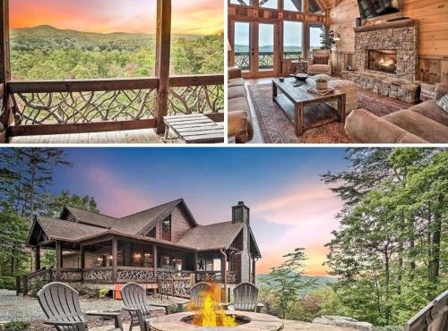 Long-Range Views Game Room Fire Pit Pets in Blue Ridge