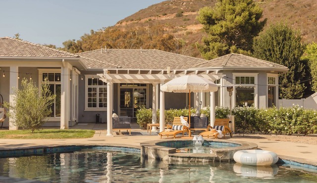Luxury family-friendly villa with resort backyard