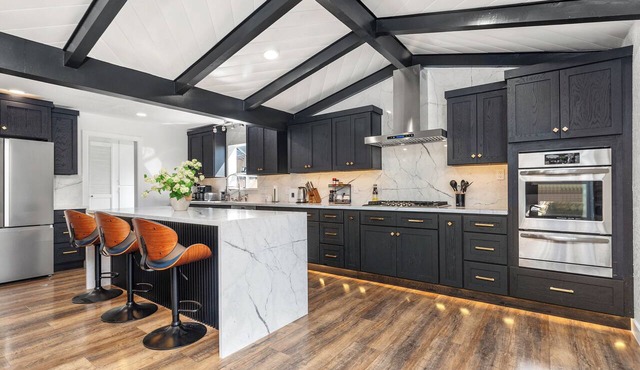 Modern 3BR Pool Retreat Near Disneyland with Built-in BBQ Backyard