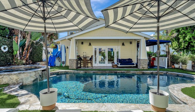 Ocean Beach home w/pool, spa, steam-shower, and blocks to the beach & shops!