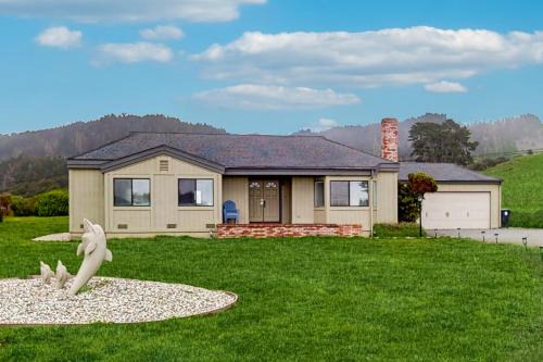 Ocean-View Manor with Large Yard Walk to Beach