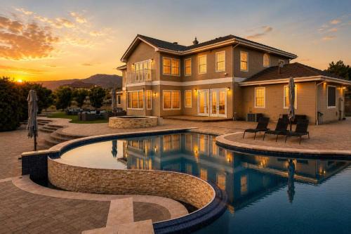 Orange Estate Villa Pool Pickleball Theater