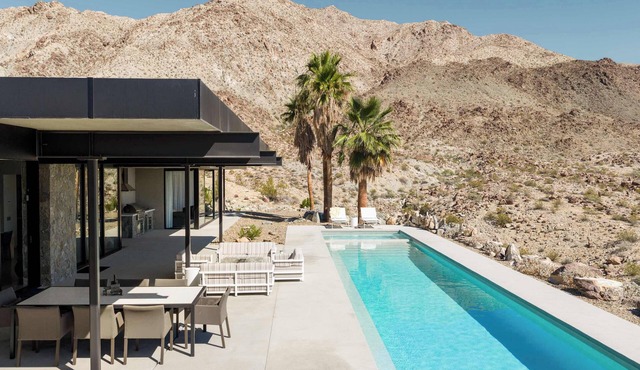 Palm Desert Mountaintop Estate | Lap Pool & Spa, Valley Views & Outdoor Kitchen