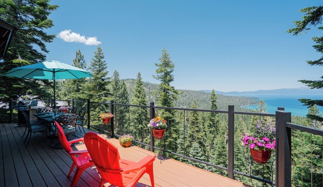 Panoramic Lake View, Access Best Tahoe Private Sandy Beach-Buoy Possible Lago Azul By Tahoe Time VR