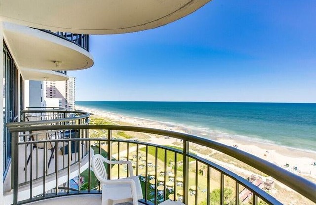 Oceanfront Condo W Balcony/ King Bed Meridian Plaza in Myrtle Beach