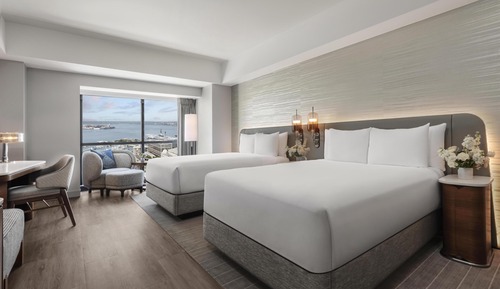 Deluxe Room, 2 Double Beds, Bay View