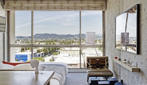 Room, 1 King Bed (High-level Hollywood Hills View)