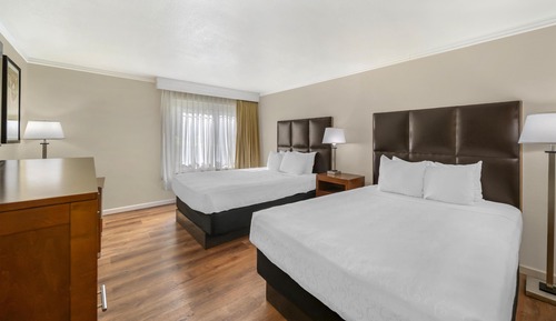 Standard Room, 2 Queen Beds, Non Smoking, Refrigerator & Microwave