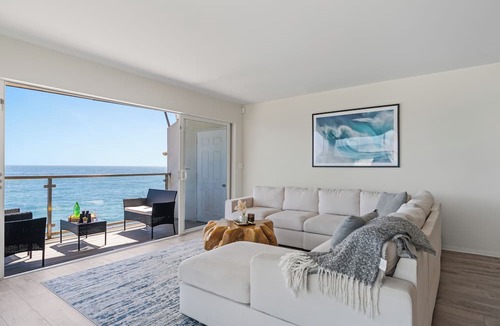 Eastern Malibu Condo | Oceanfront Retreat with Multiple Balconies, Direct Beach Access & Sweeping Views