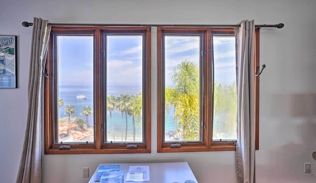 Quiet Avalon Getaway Villa w/Ocean View & Balcony
